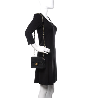 Chanel Lambskin Quilted Mini Square Flap Bag Black 2 of 10