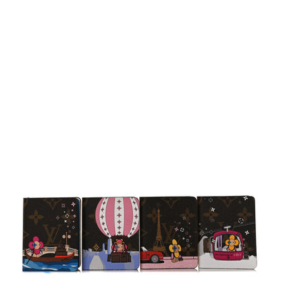 Louis Vuitton Monogram 2019 Christmas Animation Set of 4 Mini Jules Notebooks 1 of 7