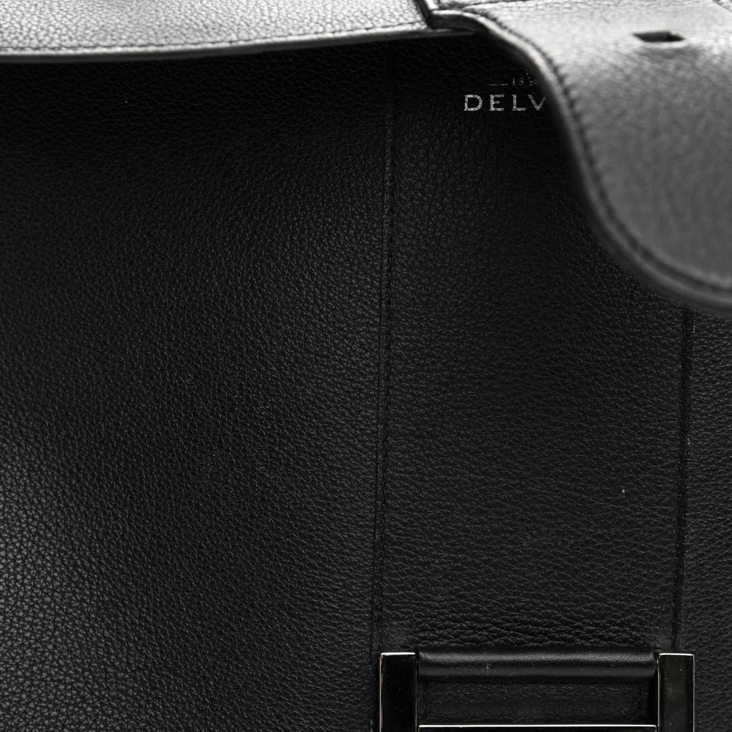 Delvaux Grained Calfskin GM Brillant Satchel Black 15 of 15