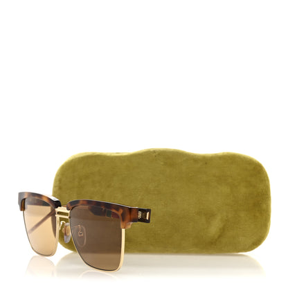 Gucci Squared Aviator GG Sunglasses GG0603S Tortoise 7 of 7
