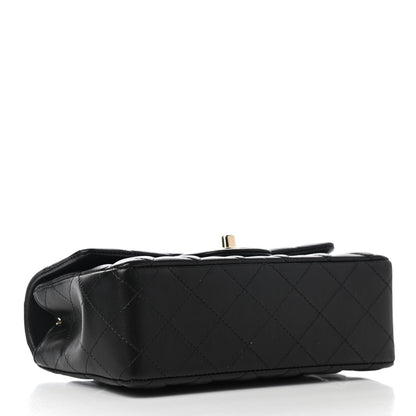 Chanel Lambskin Quilted Mini Rectangular Flap Black 5 of 12