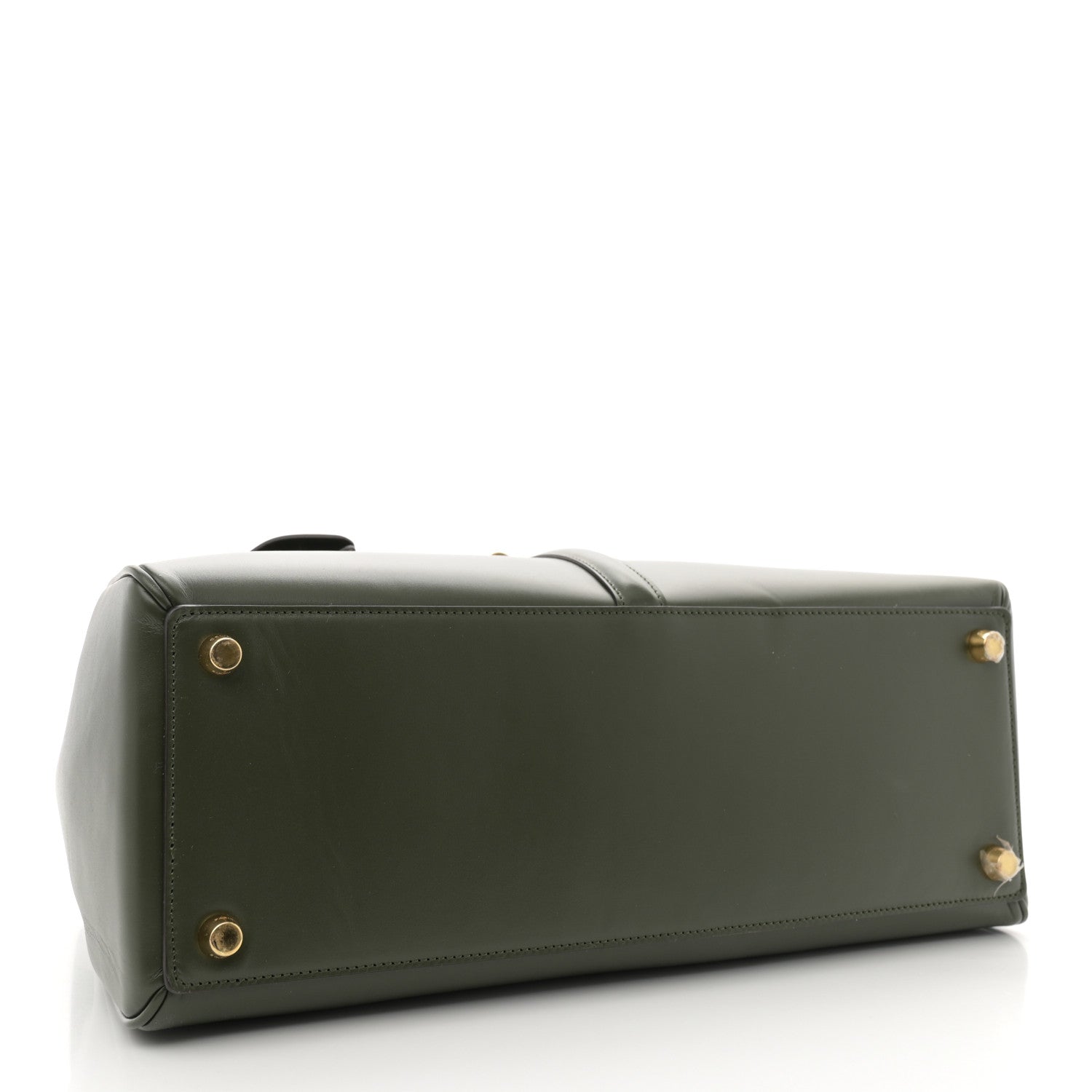 Celine Satinated Calfskin Medium 16 Top Handle Bag Khaki 4 of 12