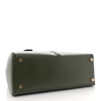 Celine Satinated Calfskin Medium 16 Top Handle Bag Khaki 4 of 12