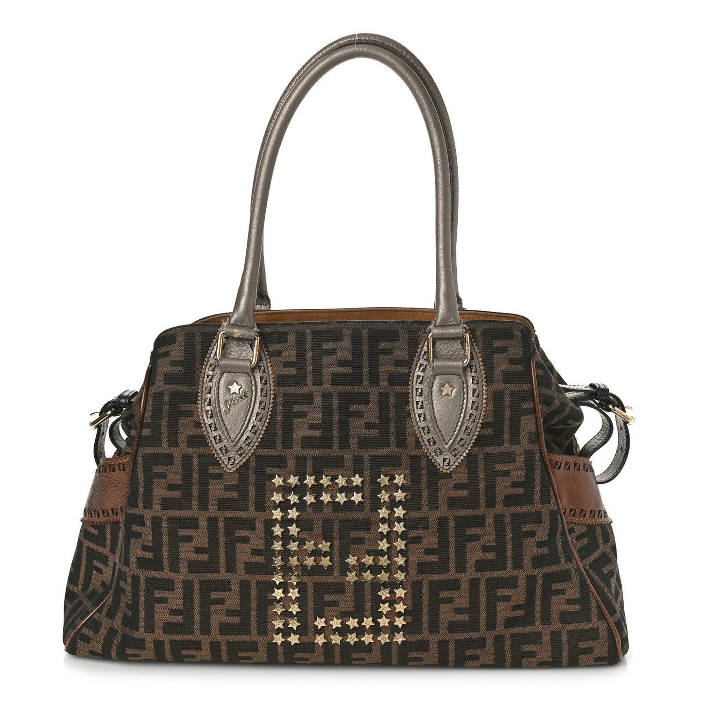 Zucca Studded Bag De Jour Tobacco