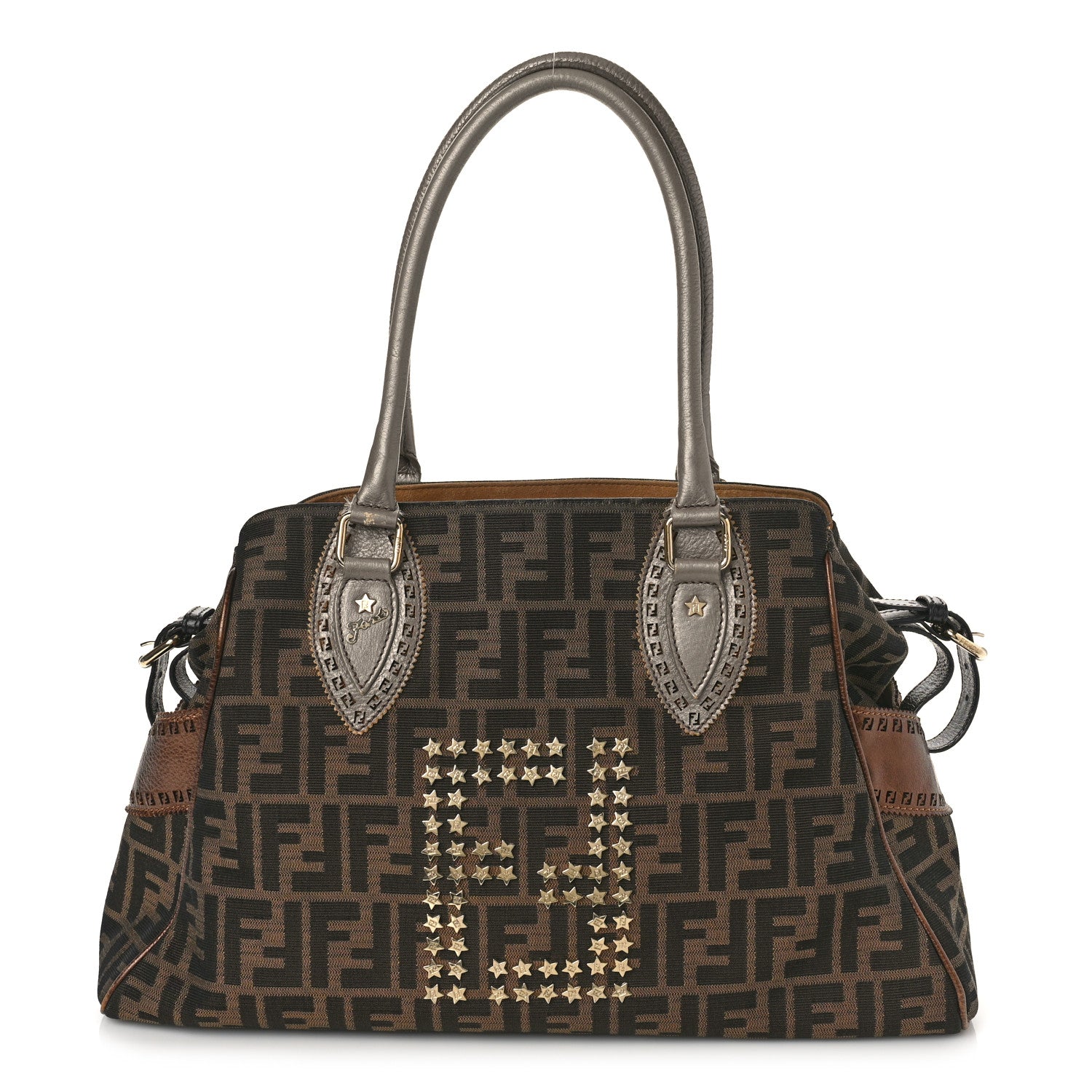 Fendi Zucca Studded Bag De Jour Tobacco 1 of 14