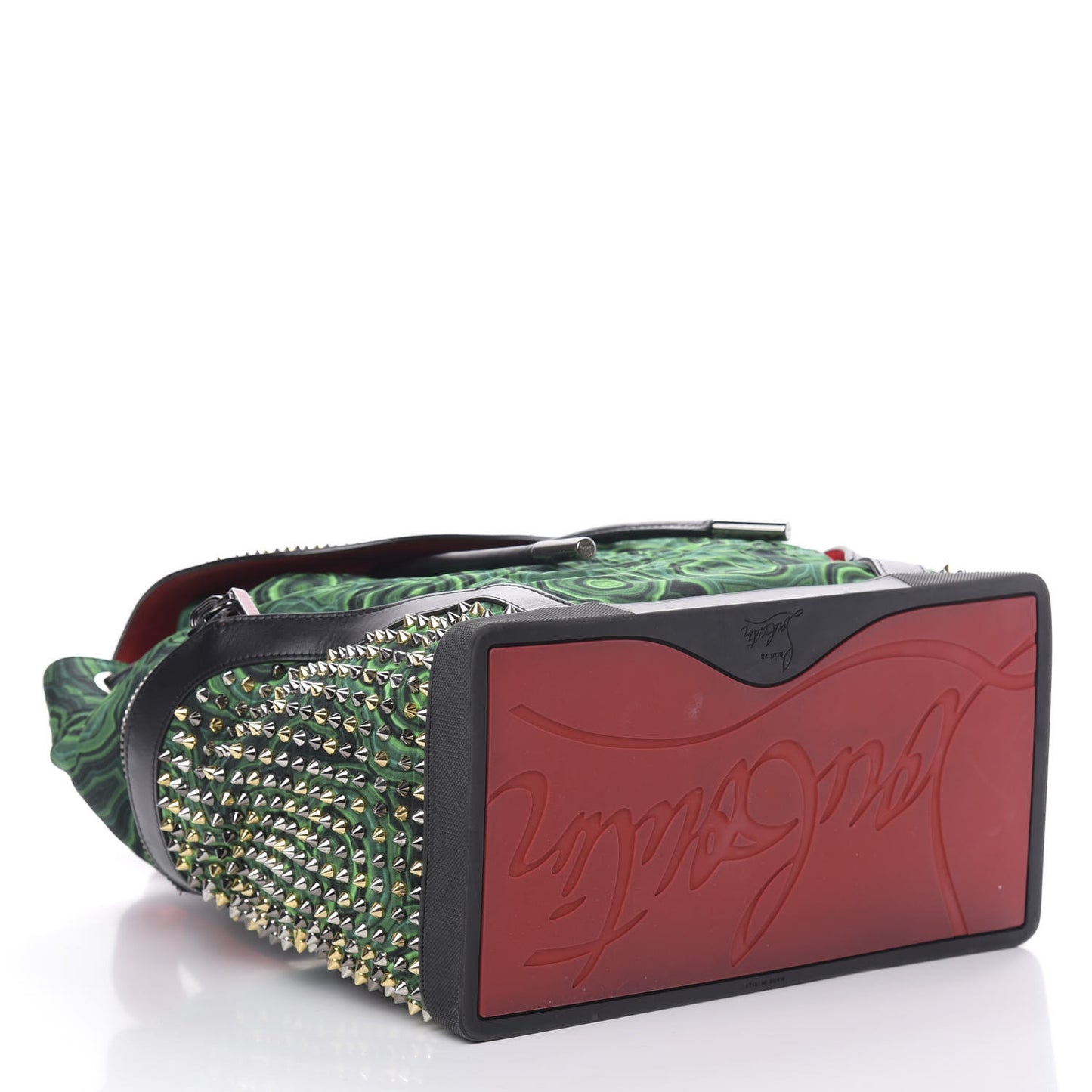 Fabric Malachite Spiked Explorafunk Backpack Green