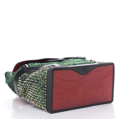 Christian Louboutin Fabric Malachite Spiked Explorafunk Backpack Green 3 of 11