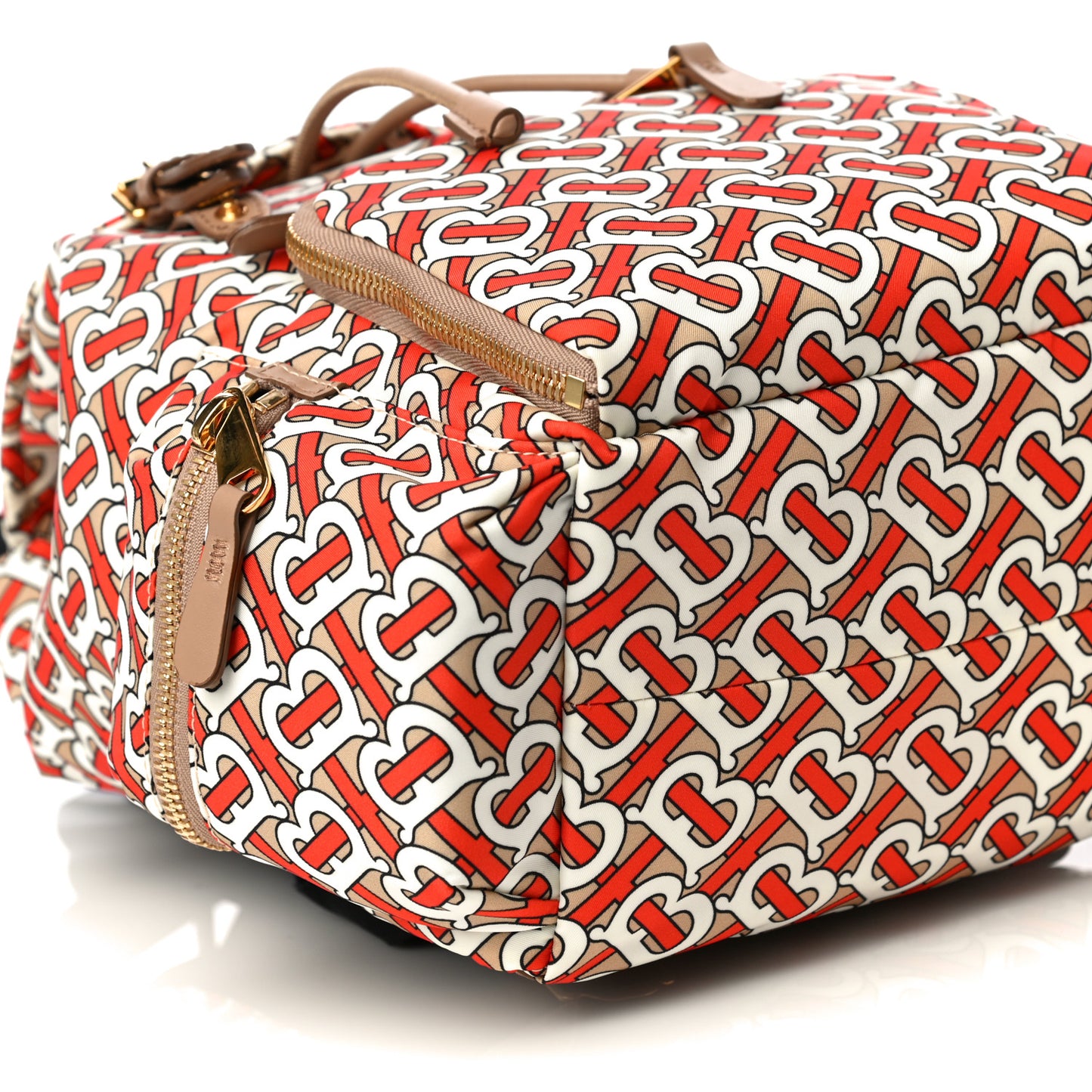 Nylon Monogram Medium Rucksack Backpack Vermillion