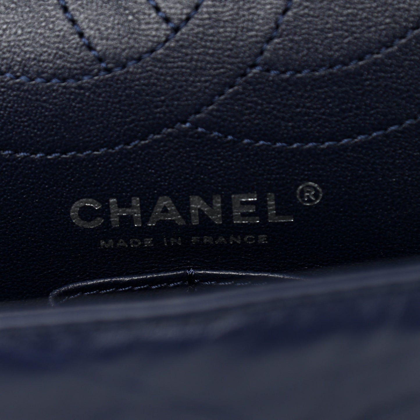 Aged Calfskin Quilted 2.55 Reissue 226 Flap Navy Blue
