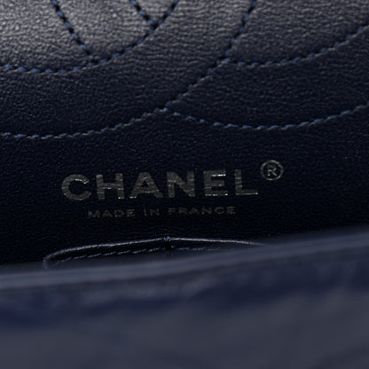 Chanel Aged Calfskin Quilted 2.55 Reissue 226 Flap Navy Blue 6 of 12