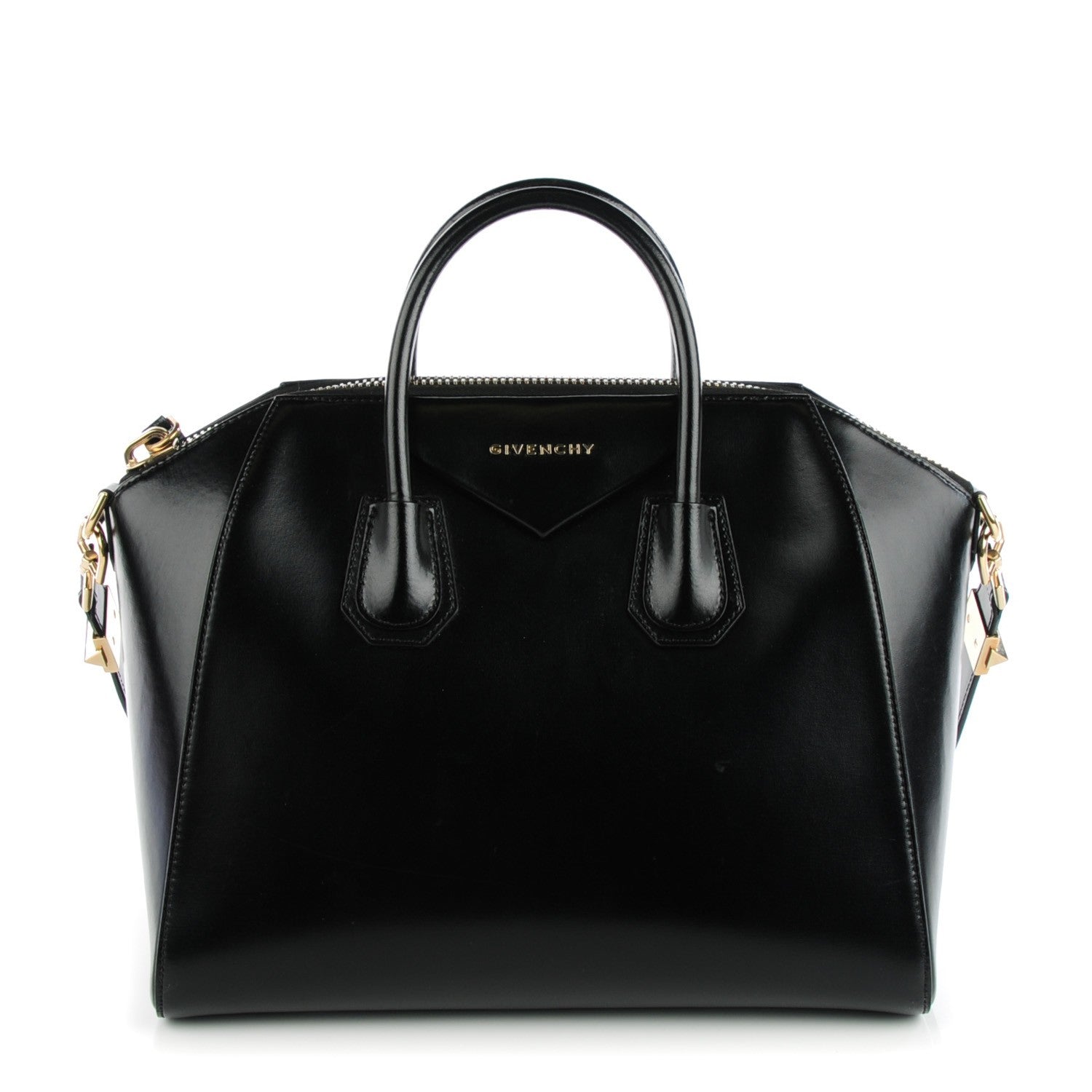 Givenchy Shiny Lord Calfskin Medium Antigona Black 1 of 7