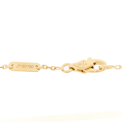 Van Cleef & Arpels 18K Yellow Gold Mother of Pearl Sweet Alhambra Butterfly Bracelet 4 of 6