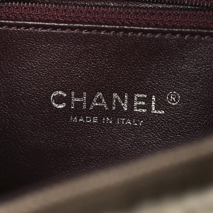 Chanel Shearling Sheepskin Denim Small Paris Dallas Sheriff's Star Flap Brown White 6 of 11