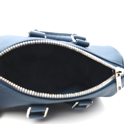 Louis Vuitton Calfskin Aerogram Keepall XS Blue 5 of 8