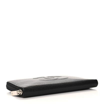 Chanel Caviar Large Timeless CC Zip Around Organizer Wallet Black 4 of 11