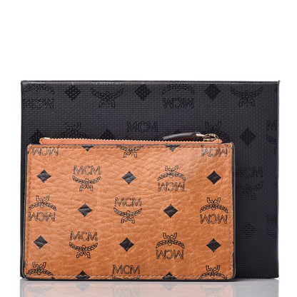 MCM Visetos Key Pouch Cognac 14 of 14