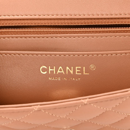 Chanel Lambskin Quilted Mini Rectangular Flap Brown 6 of 10