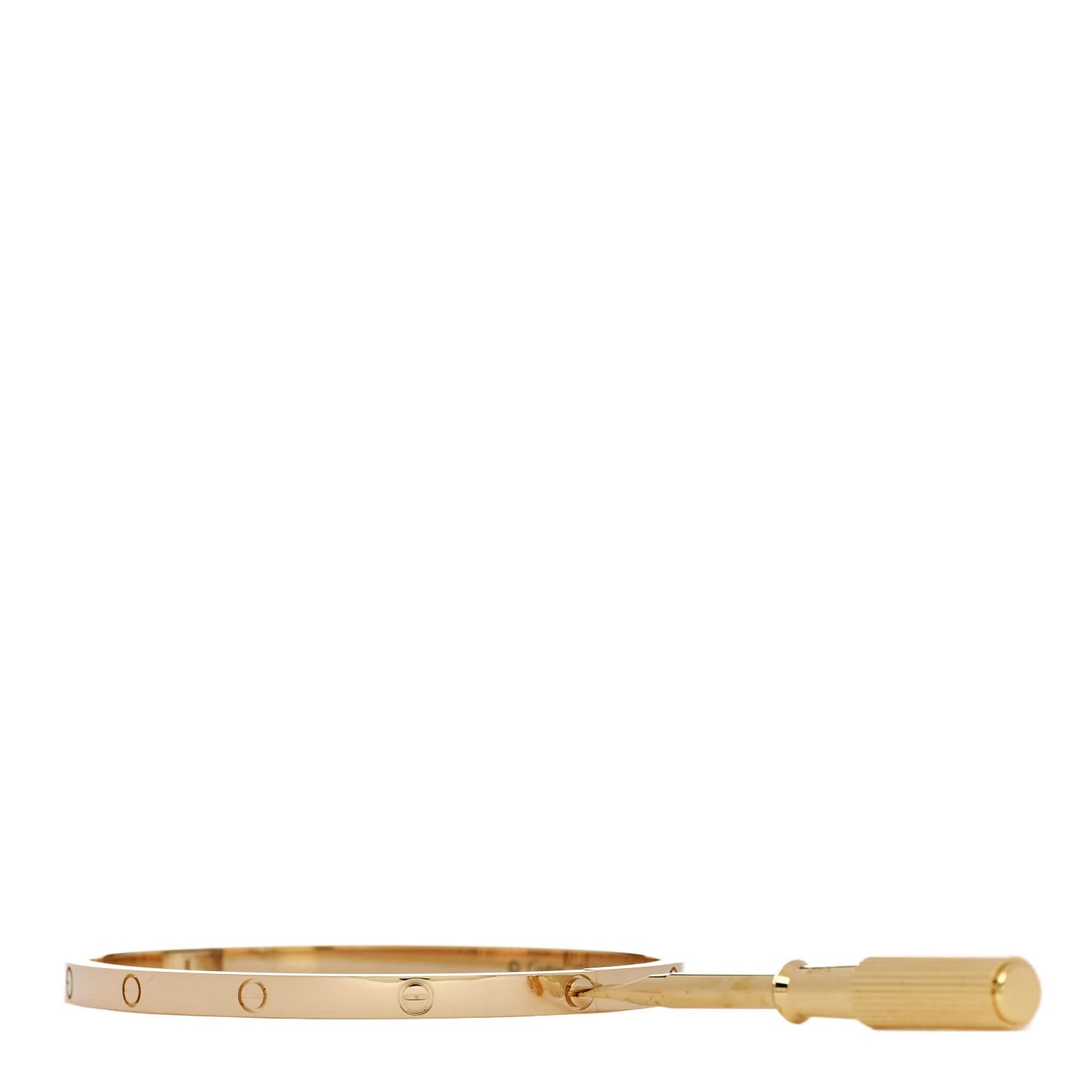 18K Yellow Gold Small LOVE Bracelet 17