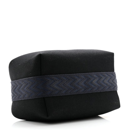 Hermes Canvas Small Bride-A-Brac Pouch Black Bleu Nuit 4 of 6