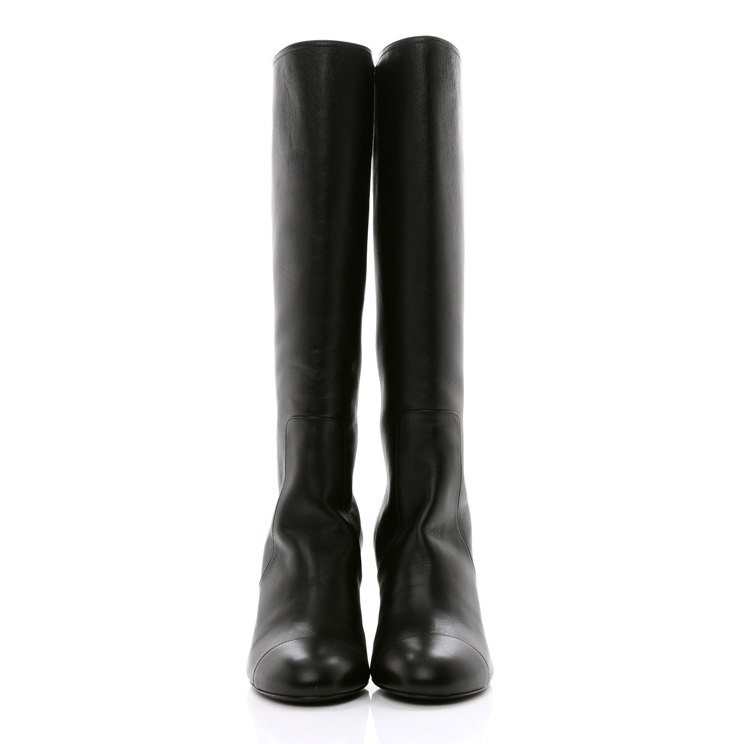 Chanel Lambskin Cap Toe Metiers D'Art High Boots 38 Black 2 of 10
