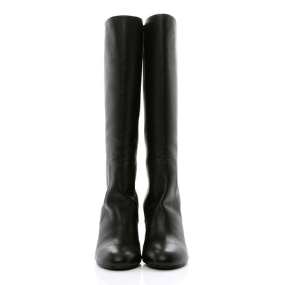 Chanel Lambskin Cap Toe Metiers D'Art High Boots 38 Black 2 of 10