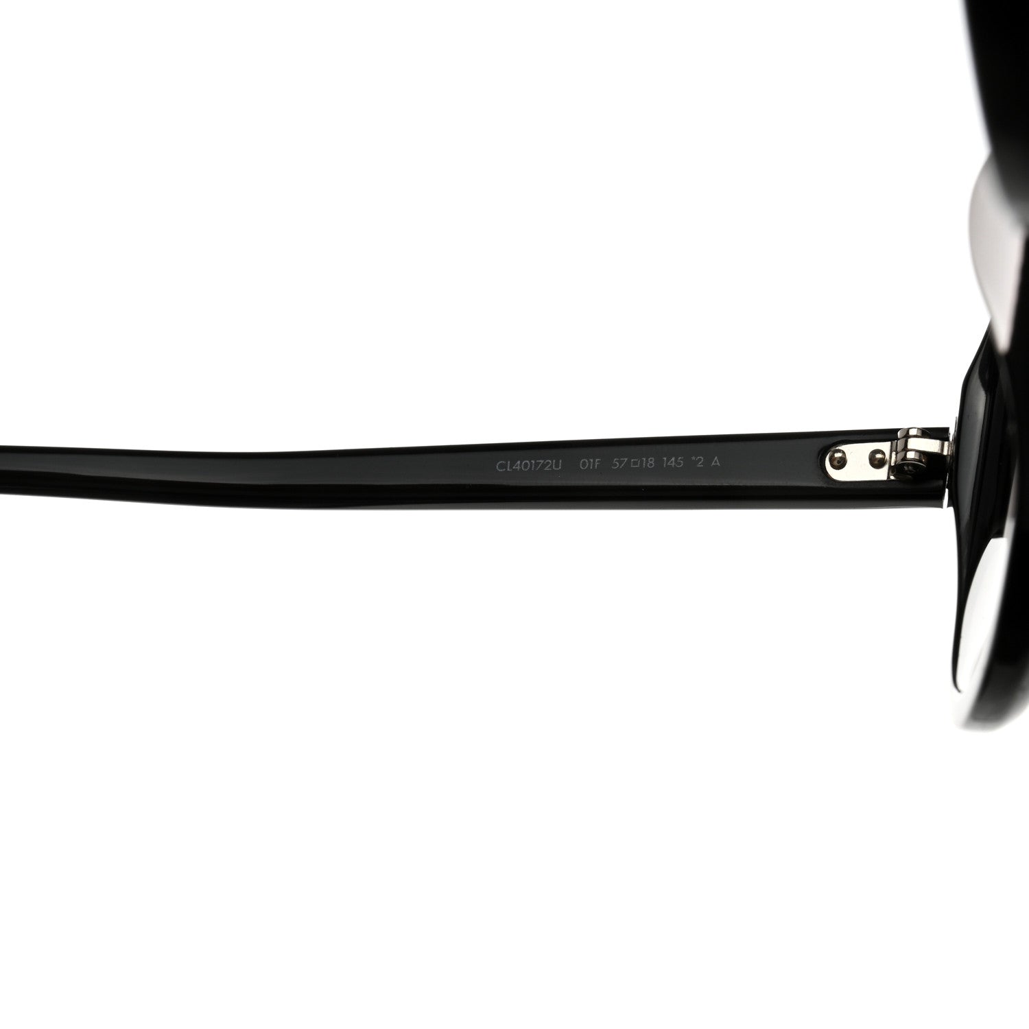 Celine Acetate Square Sunglasses CL40172U Black 5 of 8