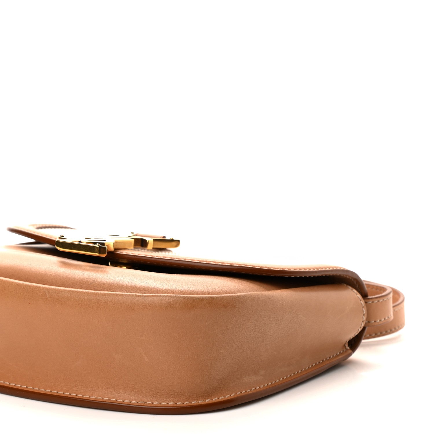 Saint Laurent Smooth Calfskin Cotton Canvas Small Kaia Satchel Natural Beige 9 of 10