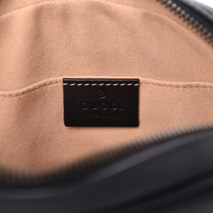 Gucci Calfskin Matelasse GG Marmont Belt Bag 85 34 Black 8 of 11