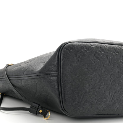 Louis Vuitton Empreinte Monogram Giant Neverfull MM Black 9 of 11