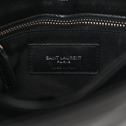 Saint Laurent Calfskin Y Quilted Monogram Toy Loulou Crossbody Bag Black 7 of 11