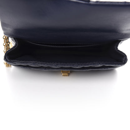 Chanel Aged Calfskin Quilted 2.55 Reissue Flap Belt Bag Clutch Navy 5 of 10