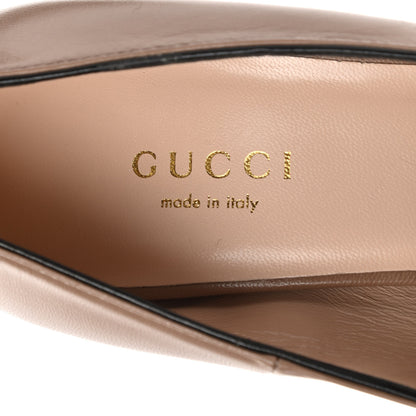 Gucci Malaga Kid Pearly GG Marmont Fringe 105mm Loafer Pumps 35.5 Porcelain Rose 7 of 11