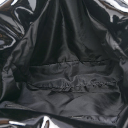 Saint Laurent Patent Wide Puffer Maxi Tote Black 5 of 10