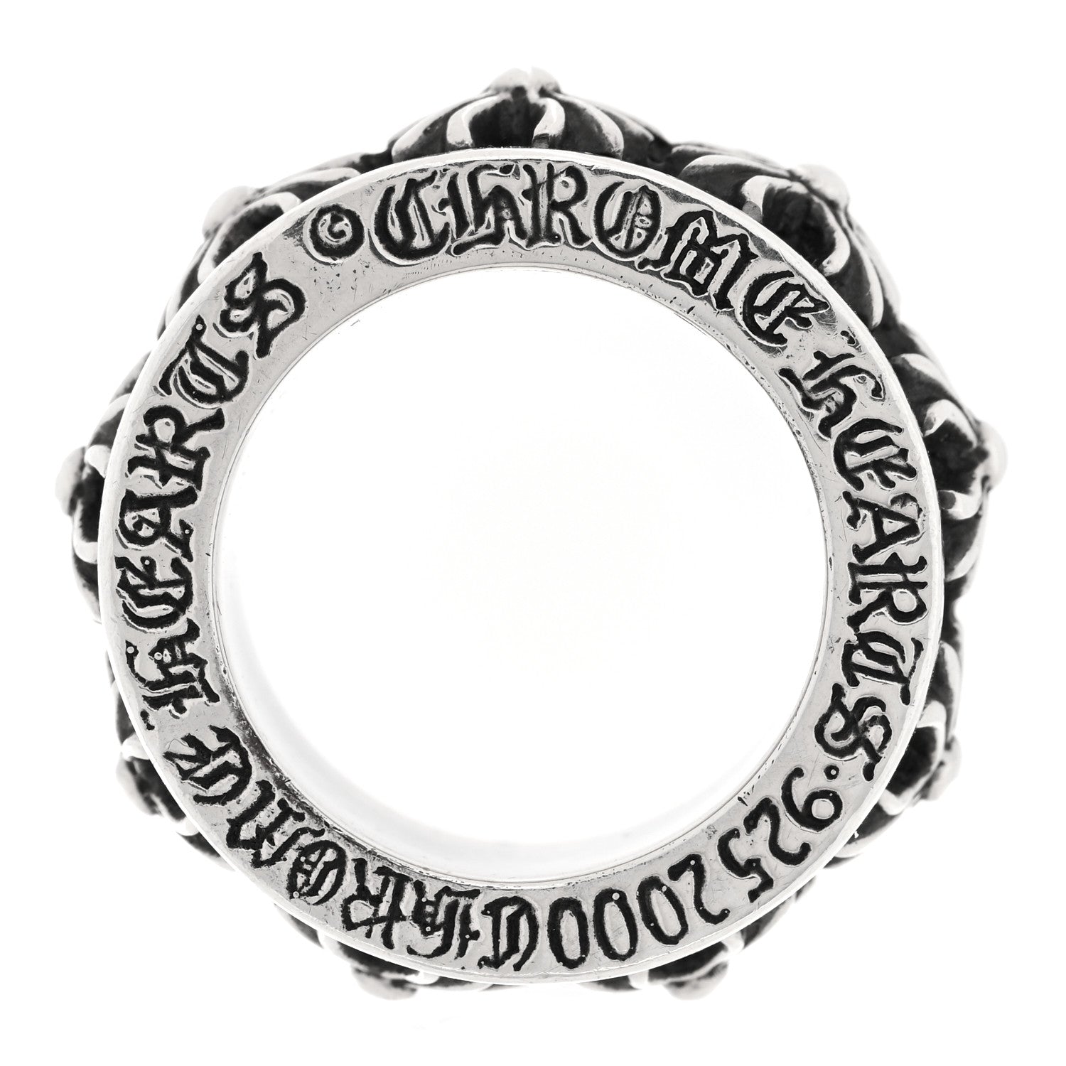 rin❤︎ Chrome Hearts Sterling Silver Spinner Ring 57 8 1821110 – FASHIONPHILE