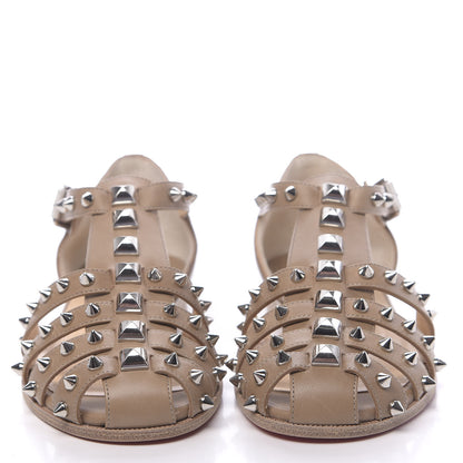 Christian Louboutin Calfskin LoubiLou Flat Sandals 35.5 Fennec 2 of 7