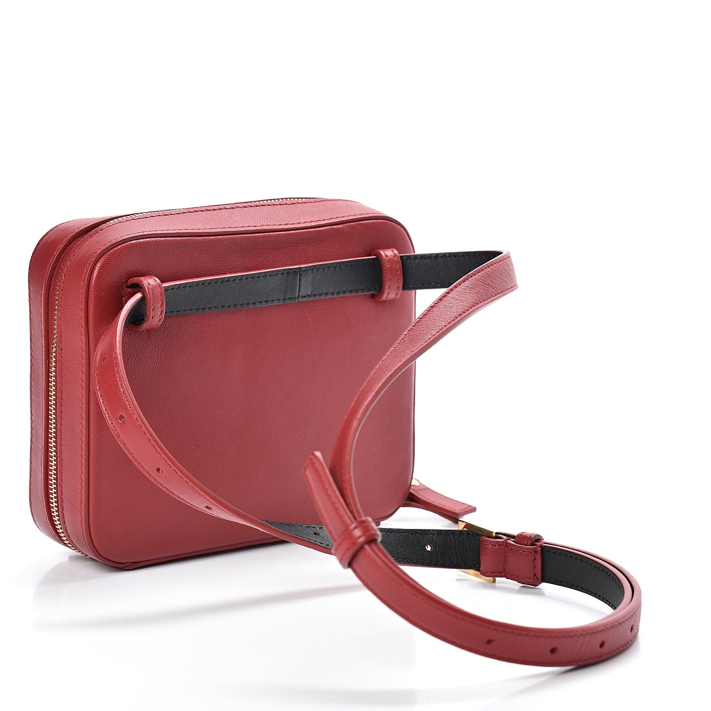 Lambskin Matelasse Vicky Monogram Belt Bag Eros Red