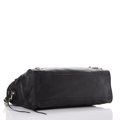 Balenciaga Chevre Gold Metallic Edge Hardware City Black 4 of 7