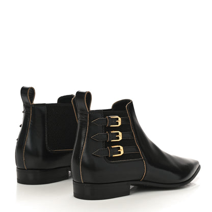 Gucci Cordovan Lux Ankle Boots 38 Black 3 of 10