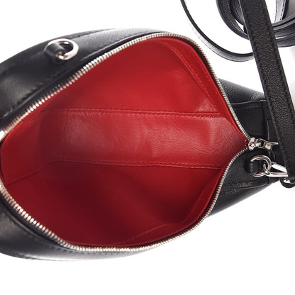 Balenciaga Calfskin Triangle Crossbody Bag Black 5 of 7