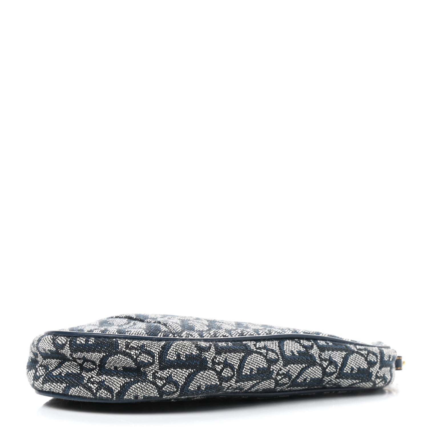 Christian Dior Monogram Mini Saddle Pochette Navy 4 of 10