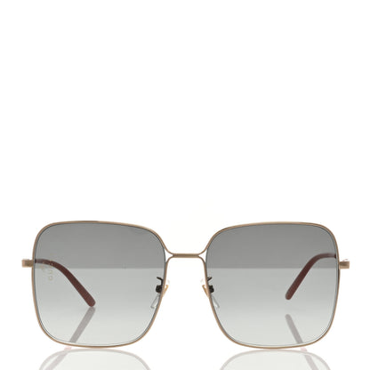 Gucci Metal Square Frame Sunglasses GG0443S Gold Pink 2 of 7