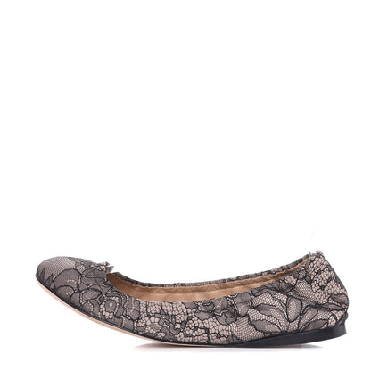 Valentino Garavani Lace Ballerina Flats 39 Black 1 of 11