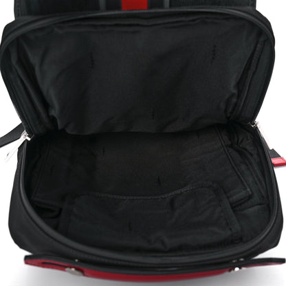 Fendi Neoprene Mesh Vitello Grace FF Panelled Backpack Black Red 4 of 9