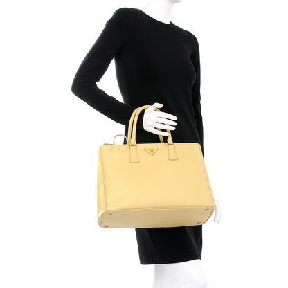Prada Saffiano Large Galleria Double Zip Tote Polline 3 of 11