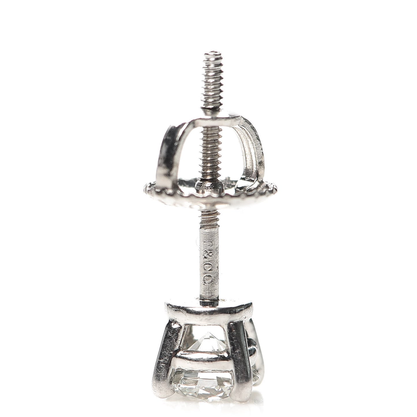 Platinum Diamond .60ctw Solitaire Earrings