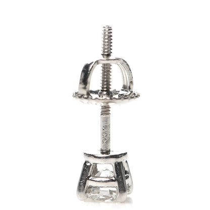 Tiffany Platinum Diamond .60ctw Solitaire Earrings 5 of 6