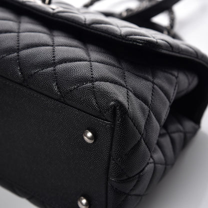 Chanel Caviar Quilted Small Coco Handle Flap Black 12 of 15