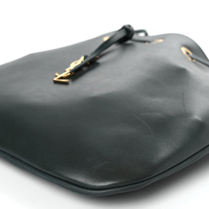 Saint Laurent Calfskin Medium Paris VII Flat Hobo New Vert Fonce 10 of 10