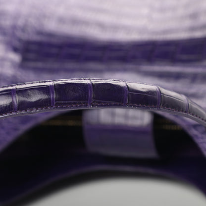 Nancy Gonzalez Crocodile Shoulder Bag Bright Purple 11 of 12