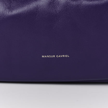 Mansur Gavriel Lambskin Cloud Clutch Viola 7 of 9